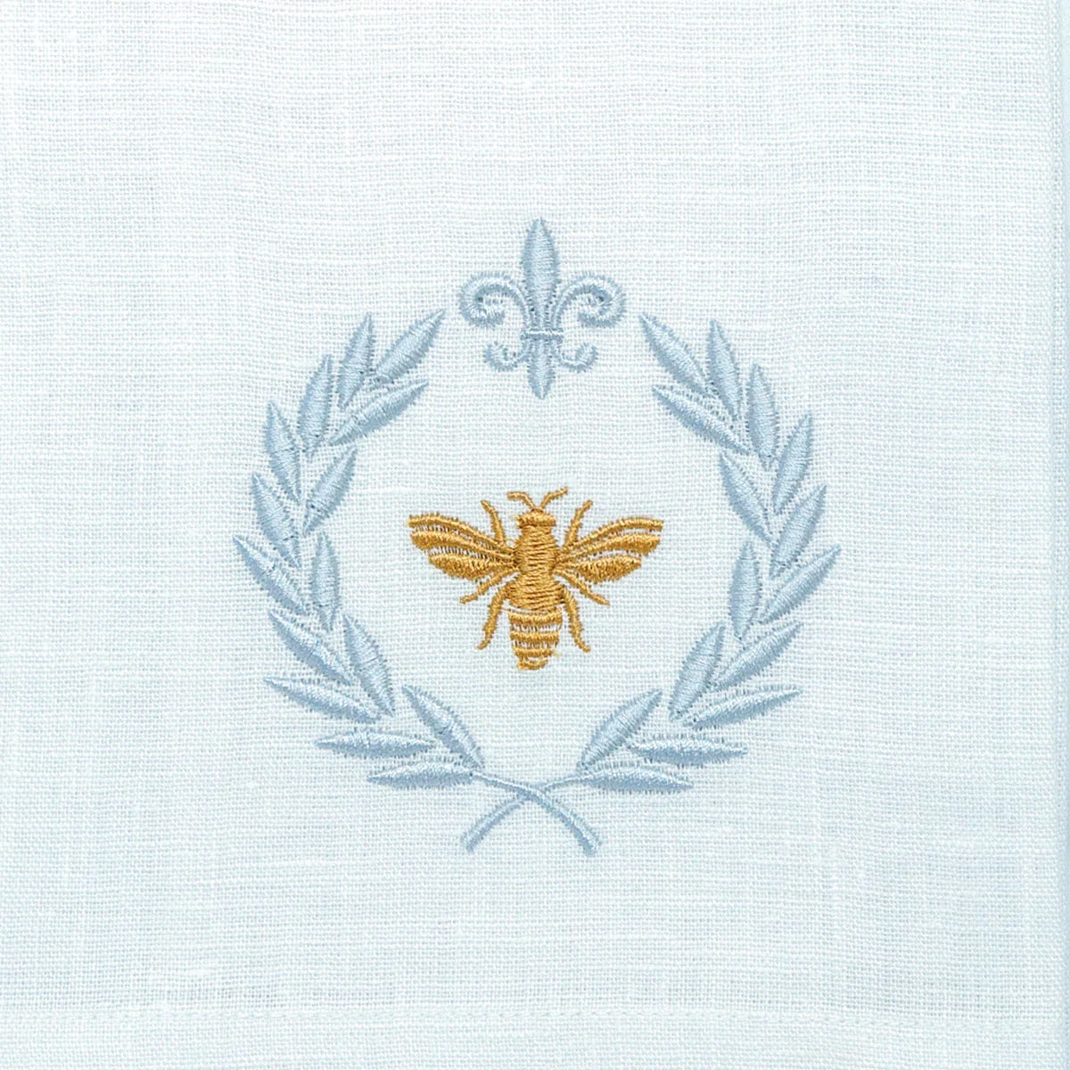 Fleur-De-Lis Bee Linen Hand Towel - Set of 2