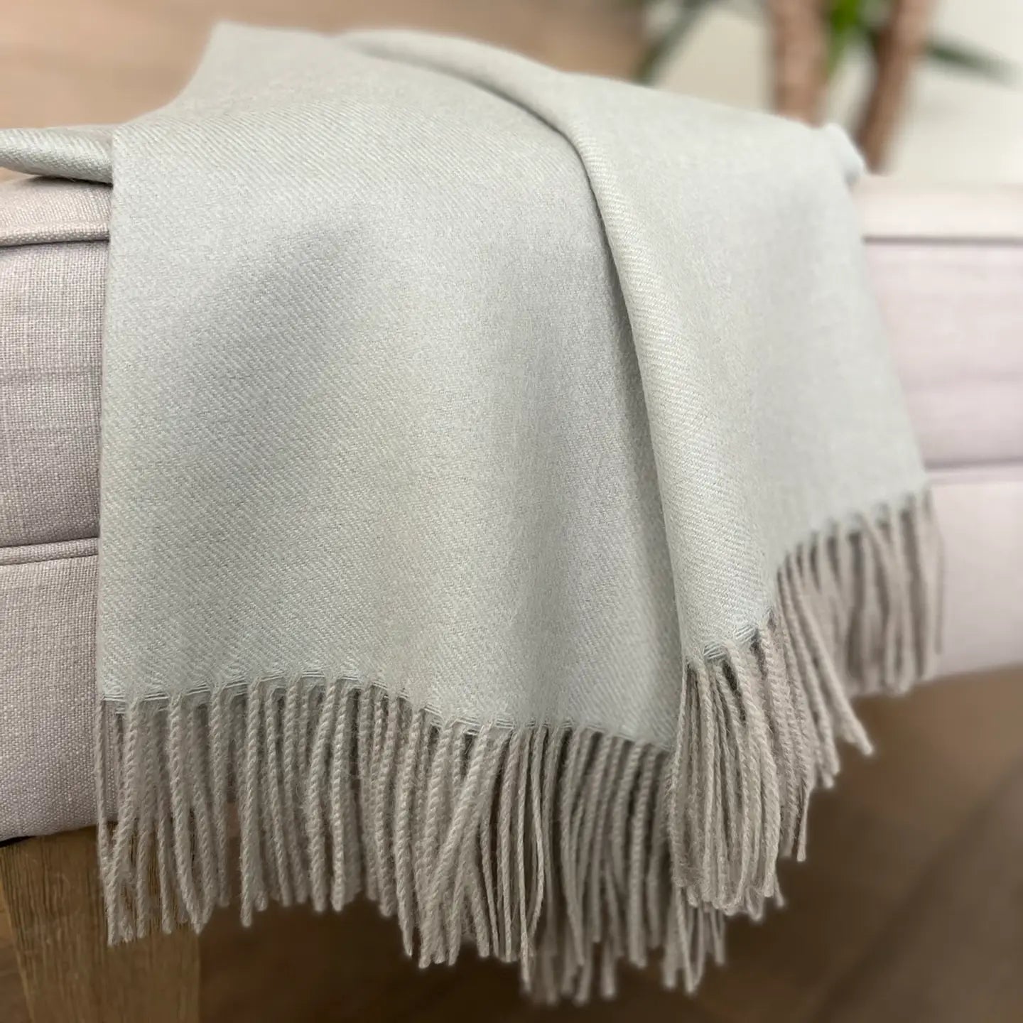 100% Baby Alpaca Throw - ACK Grey Lady, Preorder