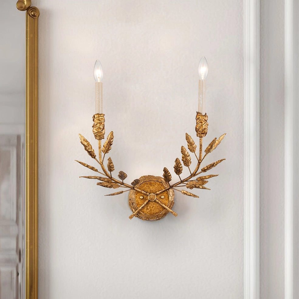 Palm D'or 2 Light Sconce - Preorder