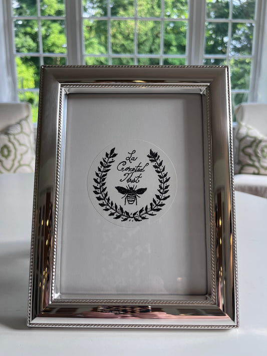 Paige Sterling Silver Beaded Frame 5 x 7