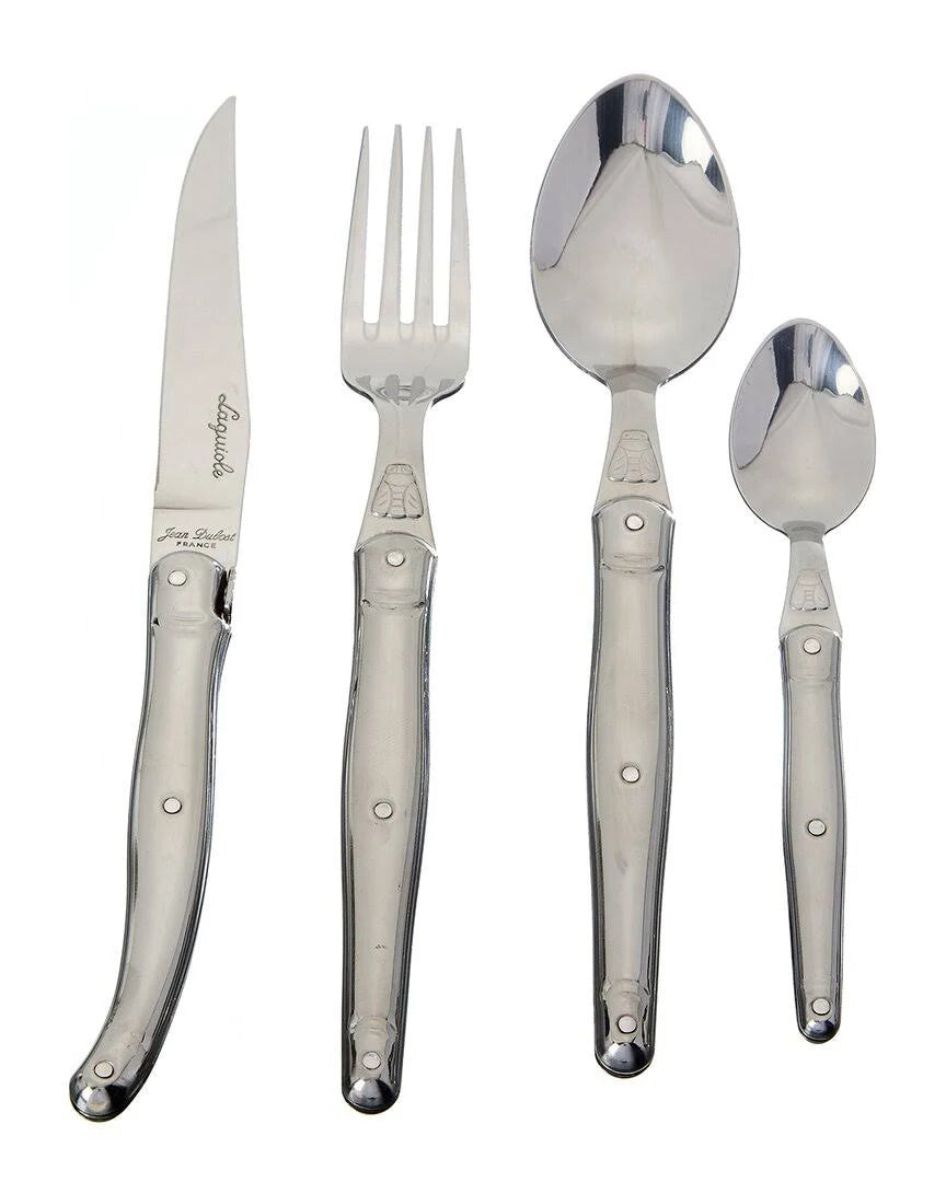 Laguiole Jean Dubost 24-Piece Stainless Steel Everyday Flatware Set