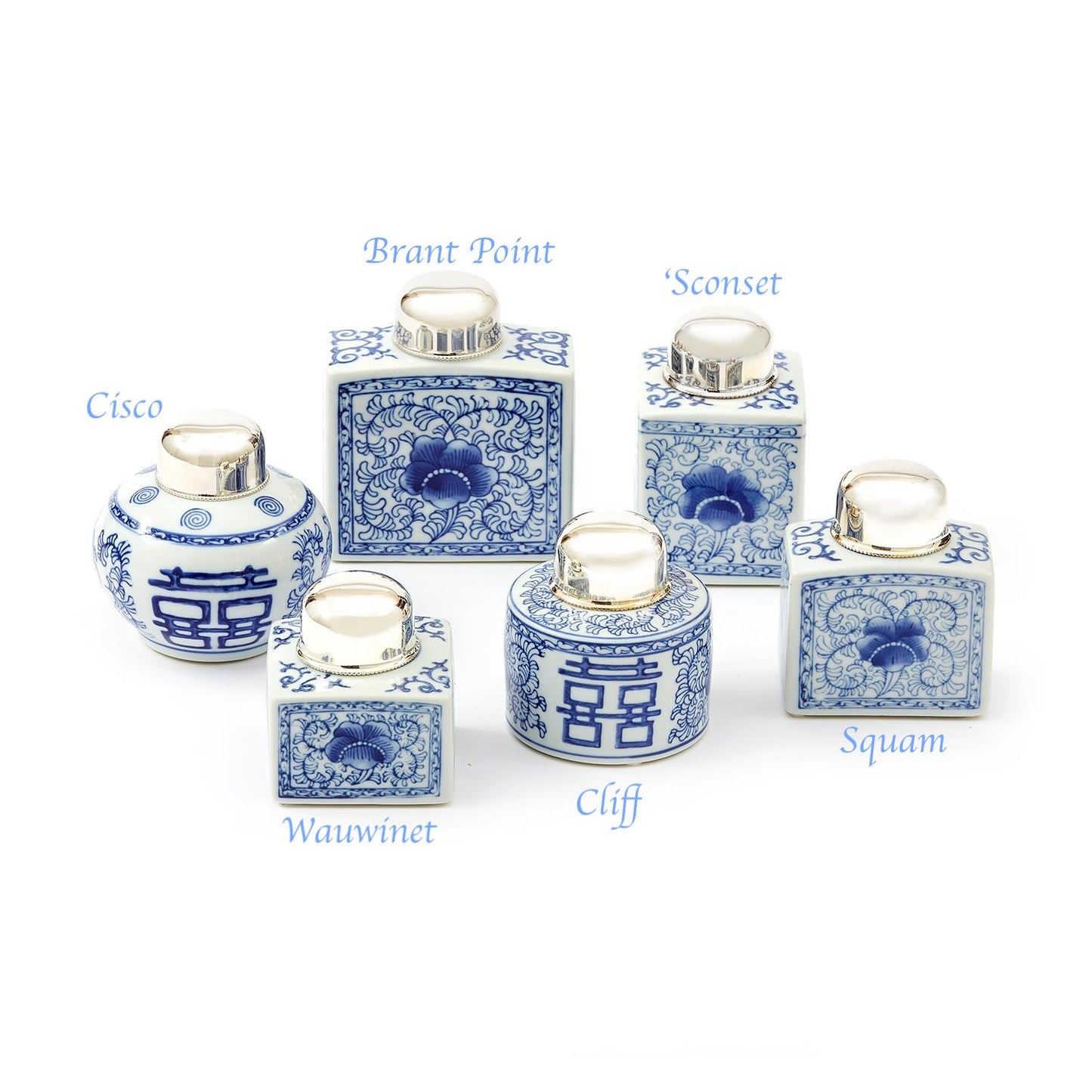 Nantucket Chinoiserie Tea Jars